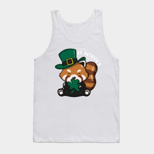 Red Panda Happy St Patrick's Day Tank Top